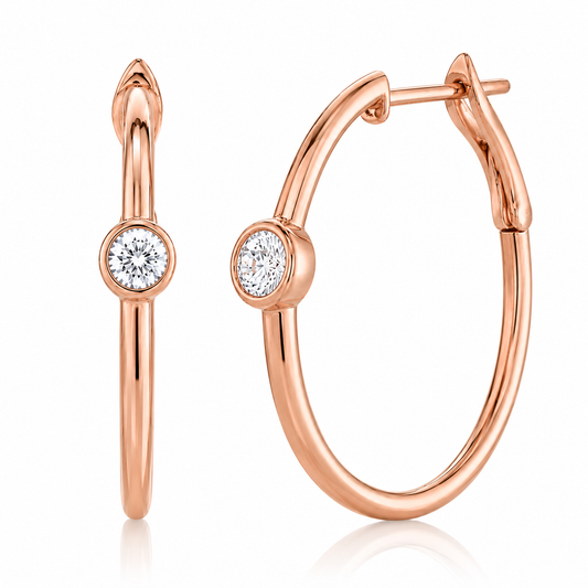 14kR .37cttw Diamond Bezel Hoop CU55002266D1.15