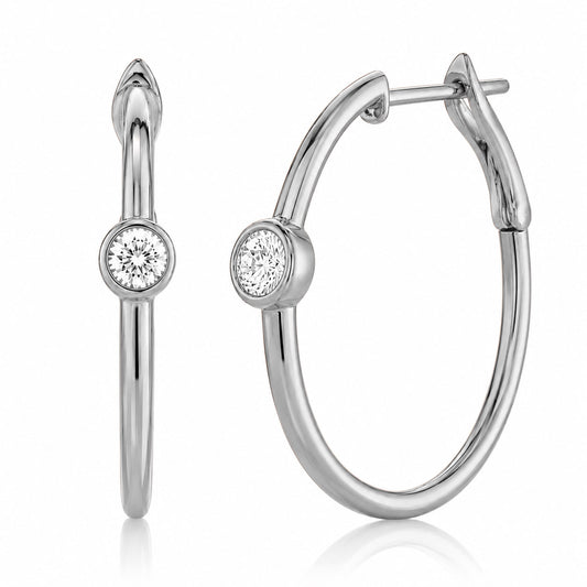 14kW .37cttw Diamond Bezel Hoop CU55002265D1.15