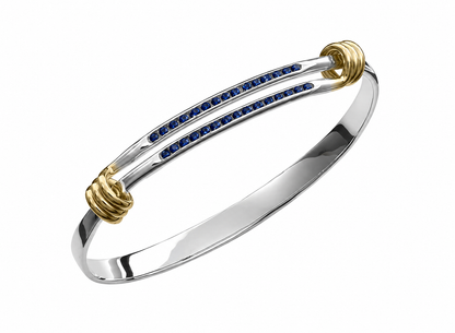 SS/YG .60cttw Sapphire Signature Bracelet BR16642D - LM