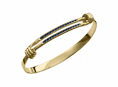 14kY .60cttw Sapphire Signature Brac BR16622D-LM