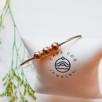 SS/RG 3 Bead Bracelet RB5420-70