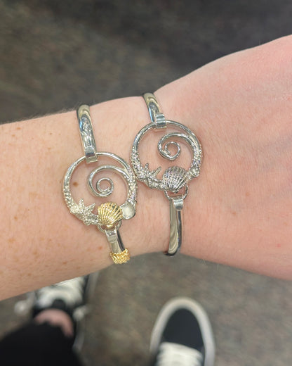 SS/YG Sealife Clasp ZB5973