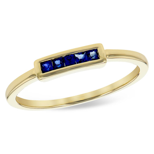 14kY .14cttw Sapphire Ring D5840