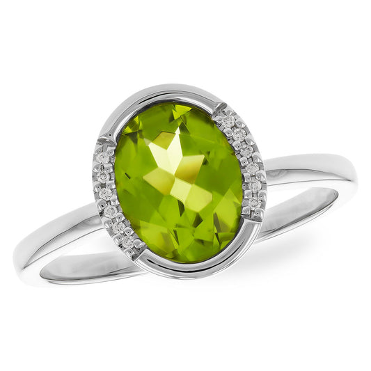 14kW 1.72ct Peridot .03ct Dia D5922