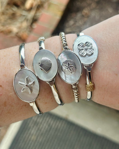 SS Oval MOP Starfish Clasp SB5997