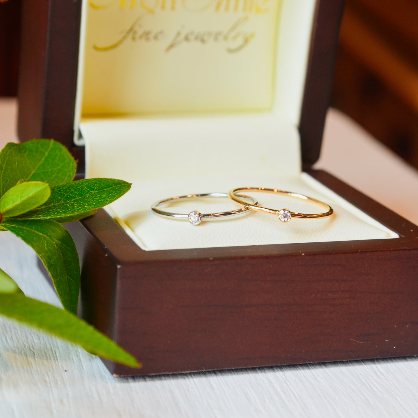 14kW .03ct Diamond Stackable Ring 653716-6