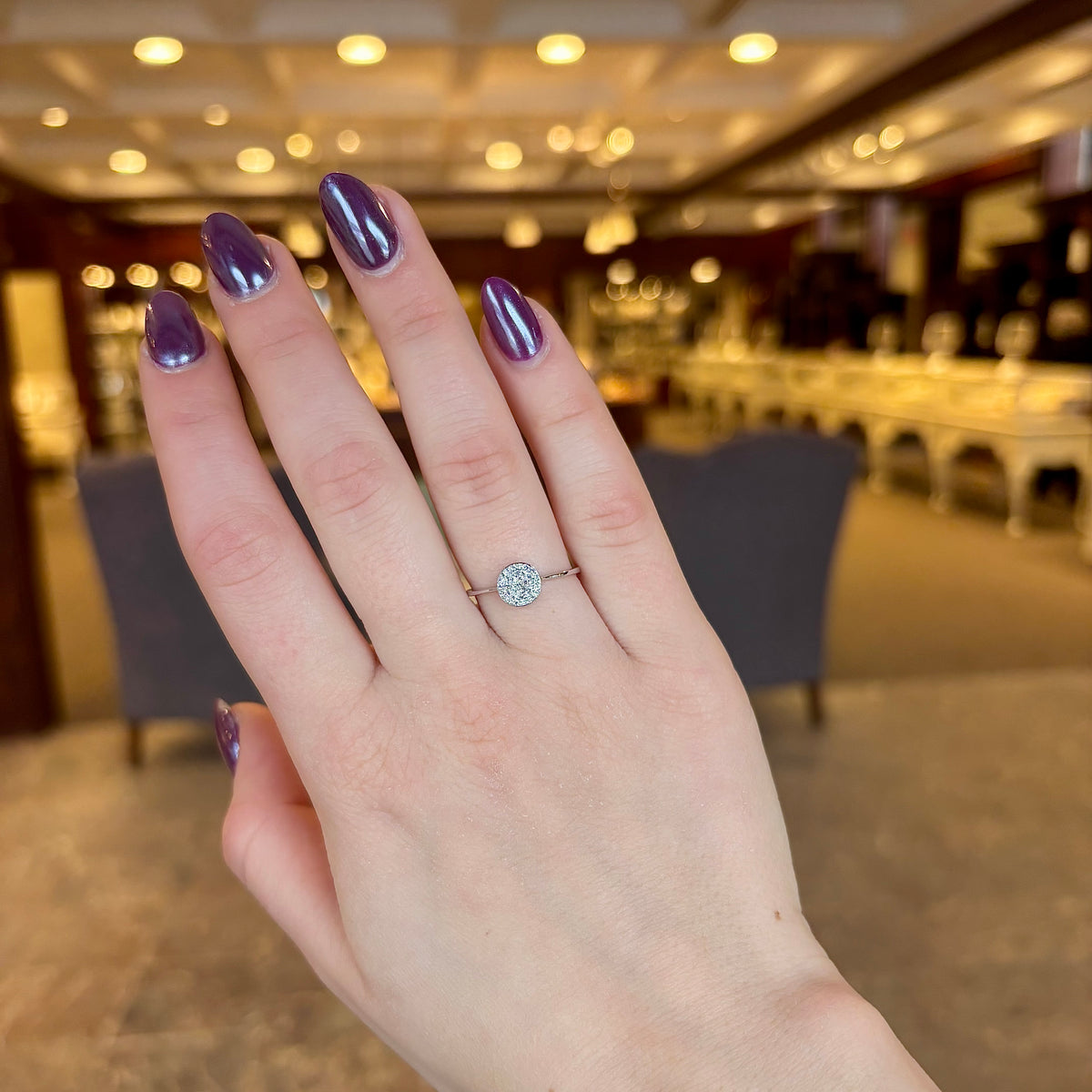 14kW .11cttw Diamond Pavé Ring SC22002594