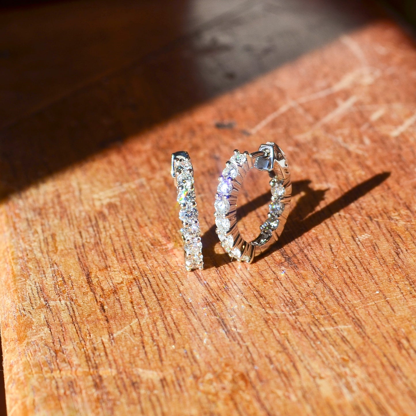 14kW 1.24cttw Diamond Hoop E0045