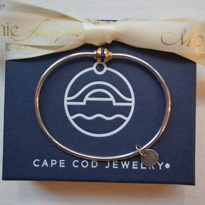 SS/YG Sapphire Bead Bracelet ZB5472-70