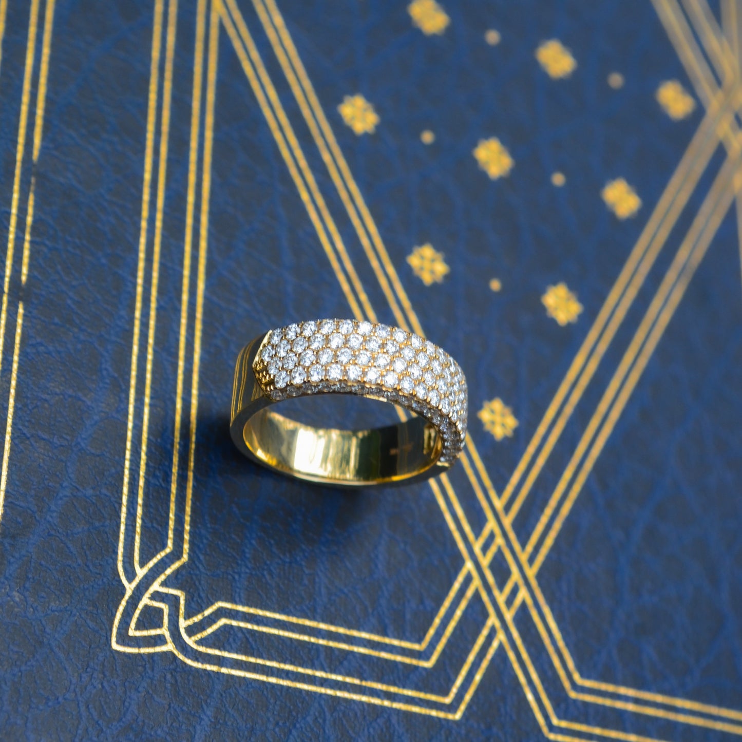 14kY 1.32cttw Diamond Flat Pave Ring SC28023447 - 7