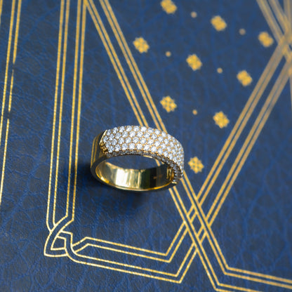 14kY 1.32cttw Diamond Flat Pave Ring SC28023447 - 7