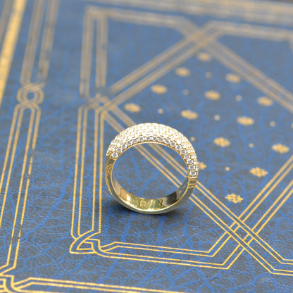 14kY 1.32cttw Diamond Flat Pave Ring SC28023447 - 7