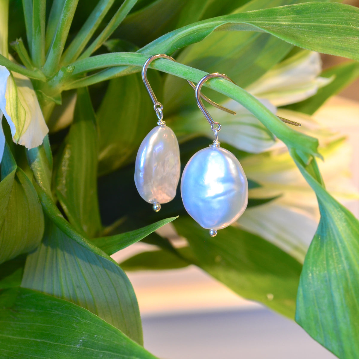 SS 14-17mm Keshi Pearl Earring 627772/FW