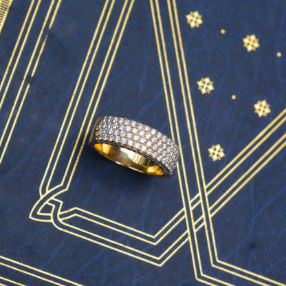14kY 1.32cttw Diamond Flat Pave Ring SC28023447 - 7