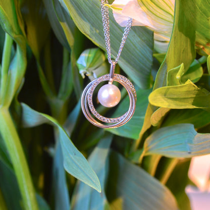 SS FWP & White Topaz Necklace 681236/FW18