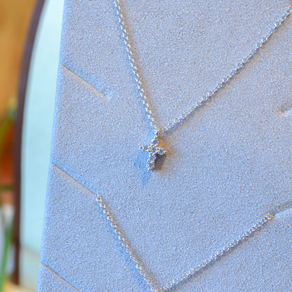 14kW .10cttw Diamond Cross Necklace SC55026657