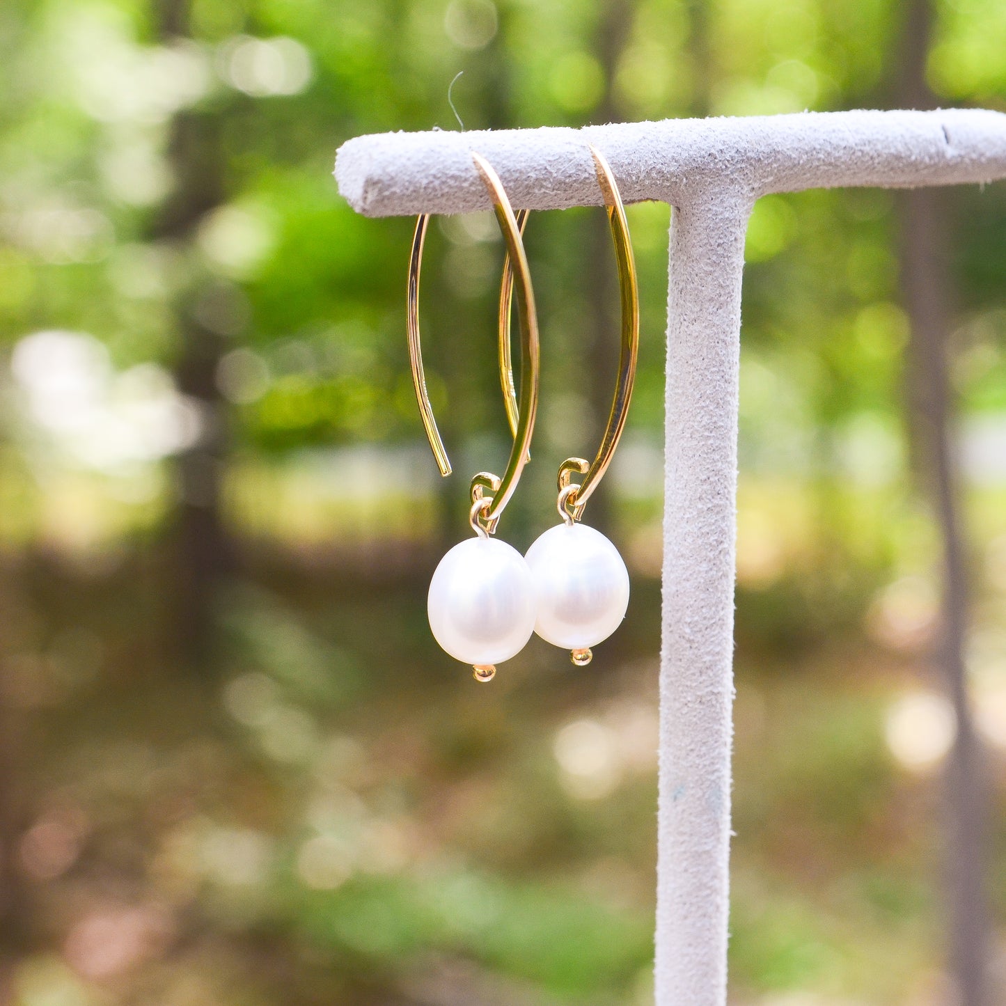 14kY FWP Simple Sweep Earring 13462FP