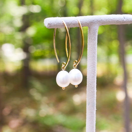 14kY FWP Simple Sweep Earring 13462FP