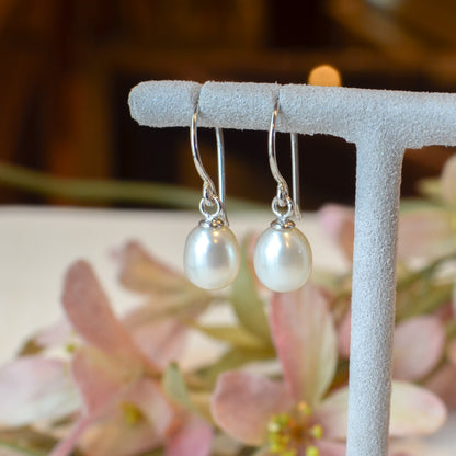 SS 8mm FWP Drop Earring SET66TLPE