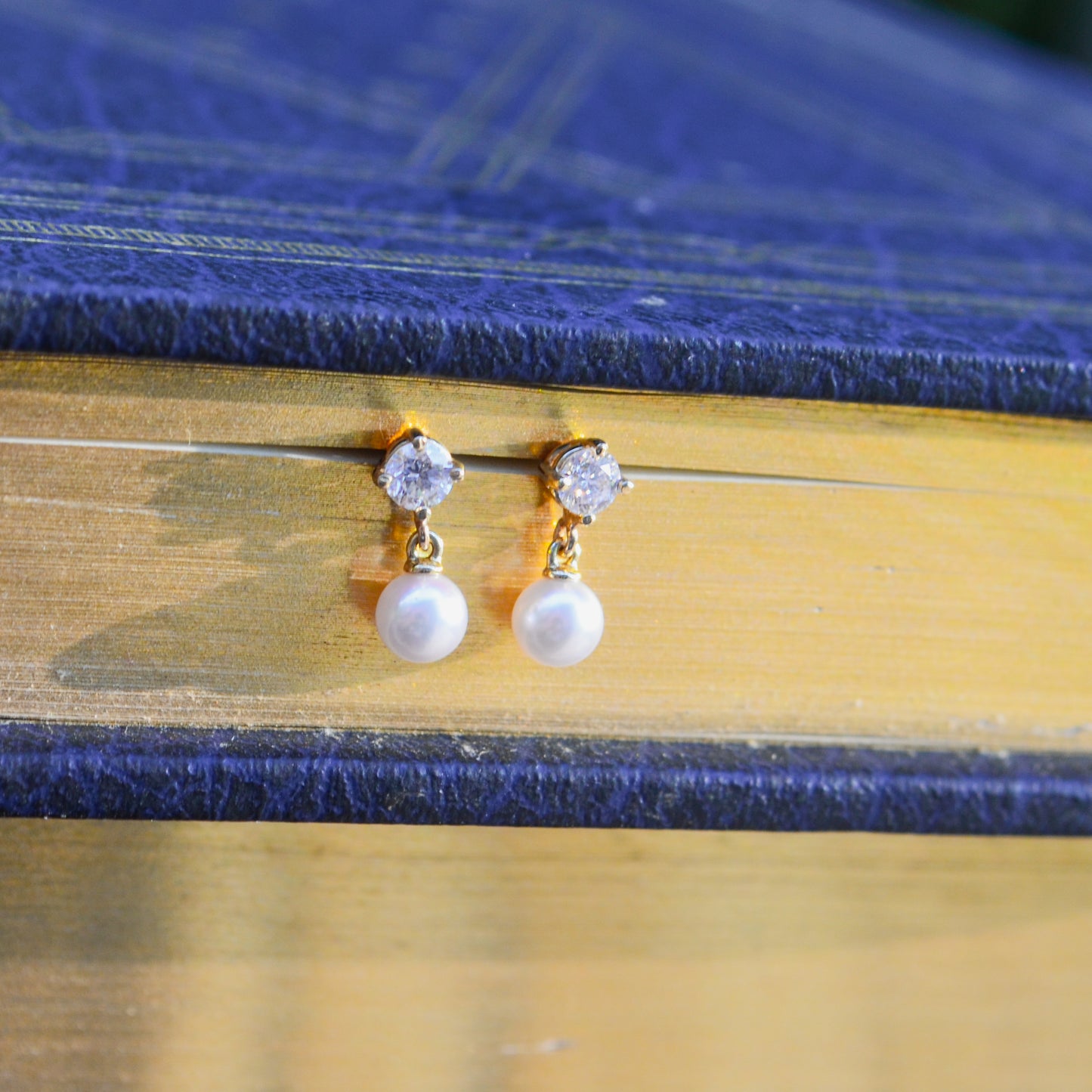 14kY Pearl & .32cttw Diamond Earring TE0255NWC