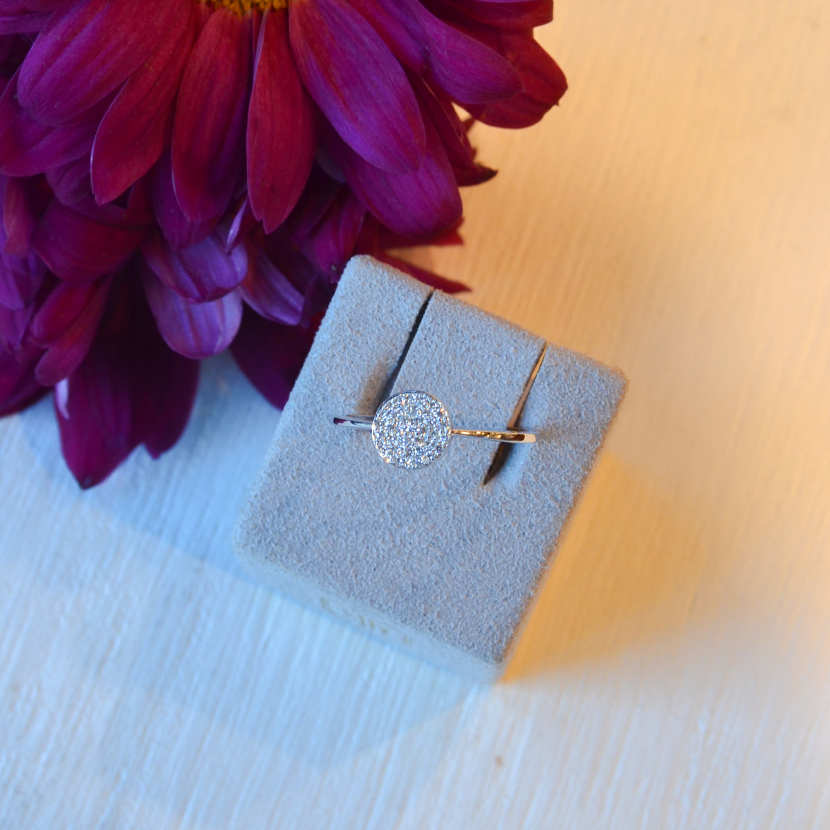 14kW .11cttw Diamond Pavé Ring SC22002594