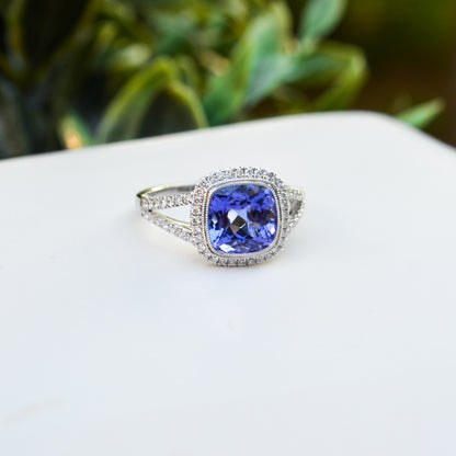 14kW 2.36ct Tanzanite .33cttw Diamond Ring TR196874CTN - 6.5