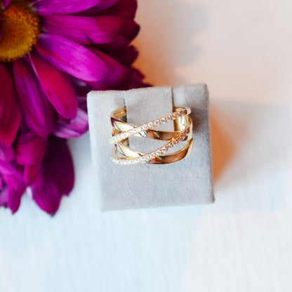 14kY .41cttw Diamond Bridge Ring SC55019237 - 7