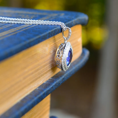 14kW 2.16ct Tanzanite & .16cttw Diamond Pendant TP196874CTN