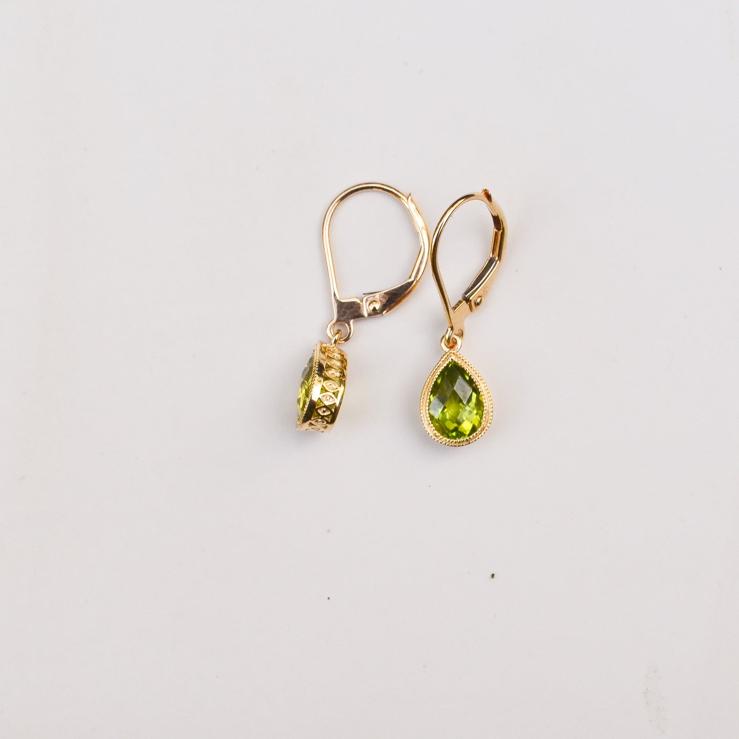 14kY 1.81cttw Peridot Earring TEA7592NPE