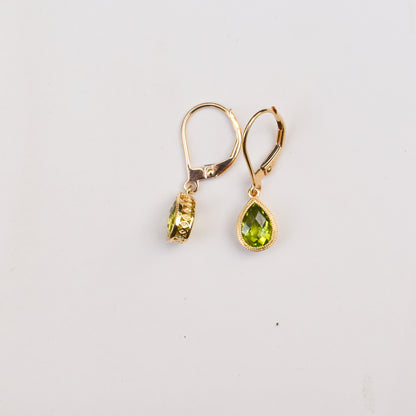 14kY 1.81cttw Peridot Earring TEA7592NPE