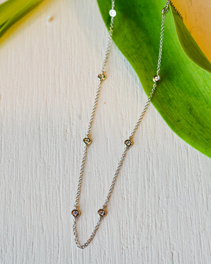 14kW .12ct DBY Necklace SC55026639-15-18