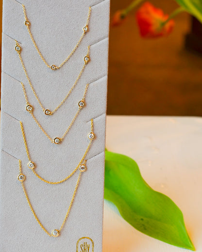 14kR .12ct DBY Necklace SC55026641-15-18