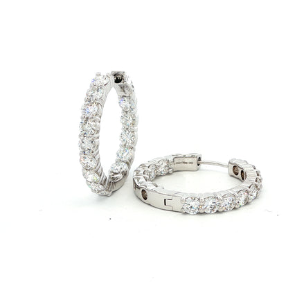 14kW 3.55cttw Diamond Hoop E0052