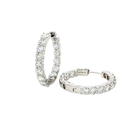 14kW 3.55cttw Diamond Hoop E0052