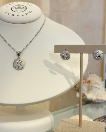 SS Small Sand Dollar Stud Earring NE3030