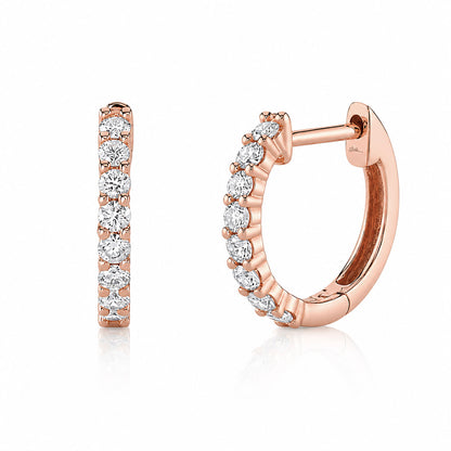 14kR .34cttw Diamond Hoop CU55002269