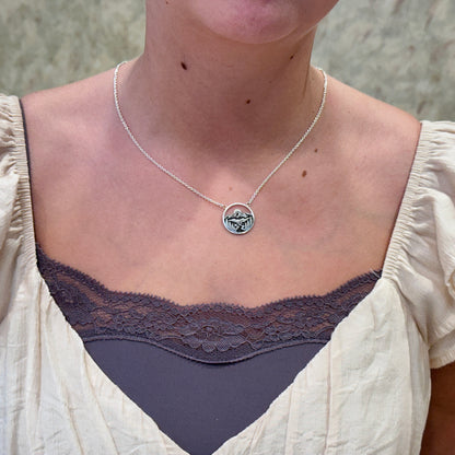 SS Mountain Range Necklace - 18"