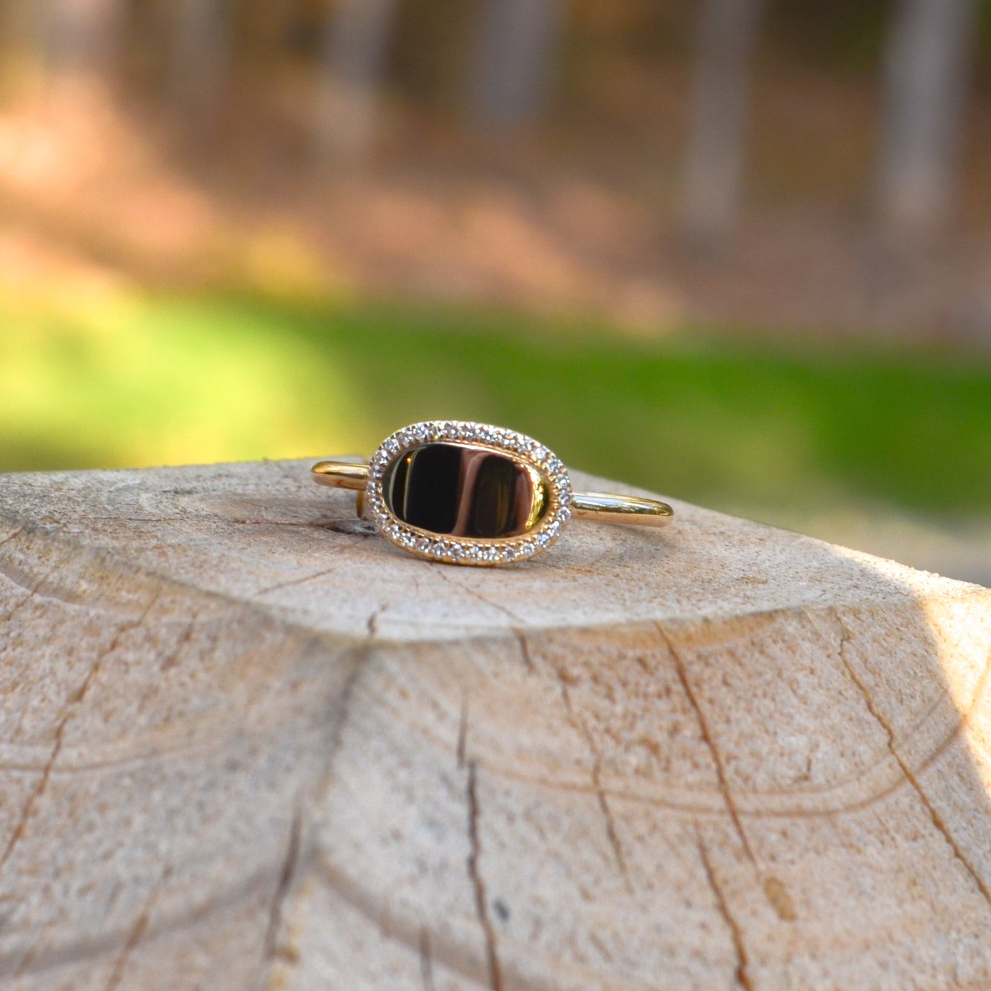 14kY .08cttw Diamond Signet Ring SC55001990 - 7