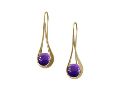 YG Captivating Earring with Amethyst EA75422A