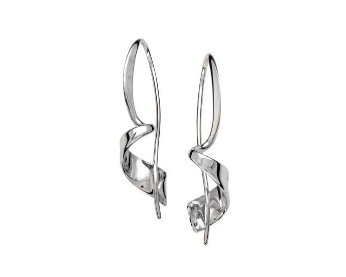 SS Medium Corkscrew Earrings EA89812