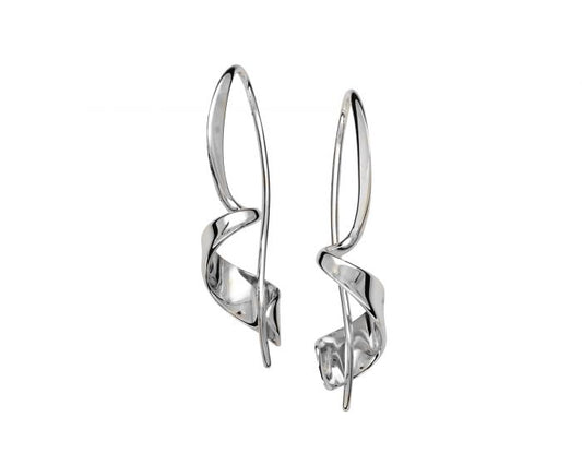 SS Medium Corkscrew Earrings EA89812