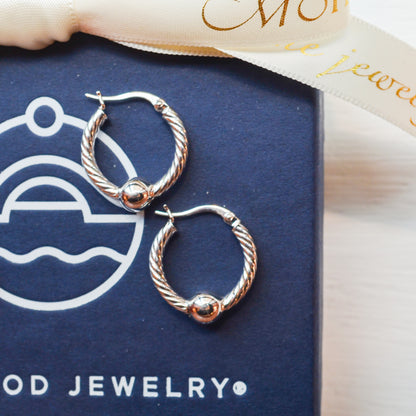 SS 20mm Twist Hoop SE5408