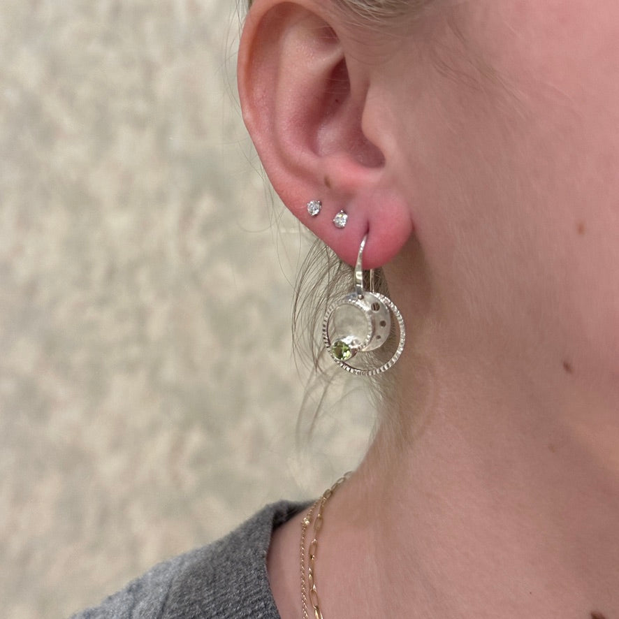 SS Stellar Earring w/ Peridot EA46812FP