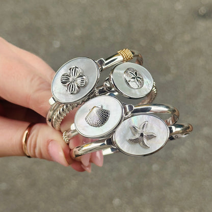 SS Oval MOP Starfish Clasp SB5997