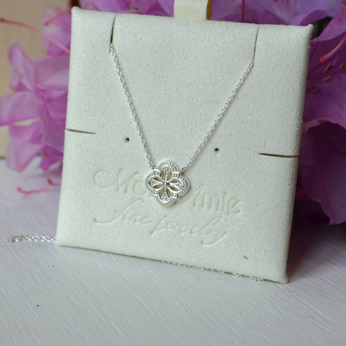 SS Vintage-Inspired Clover Necklace 87107
