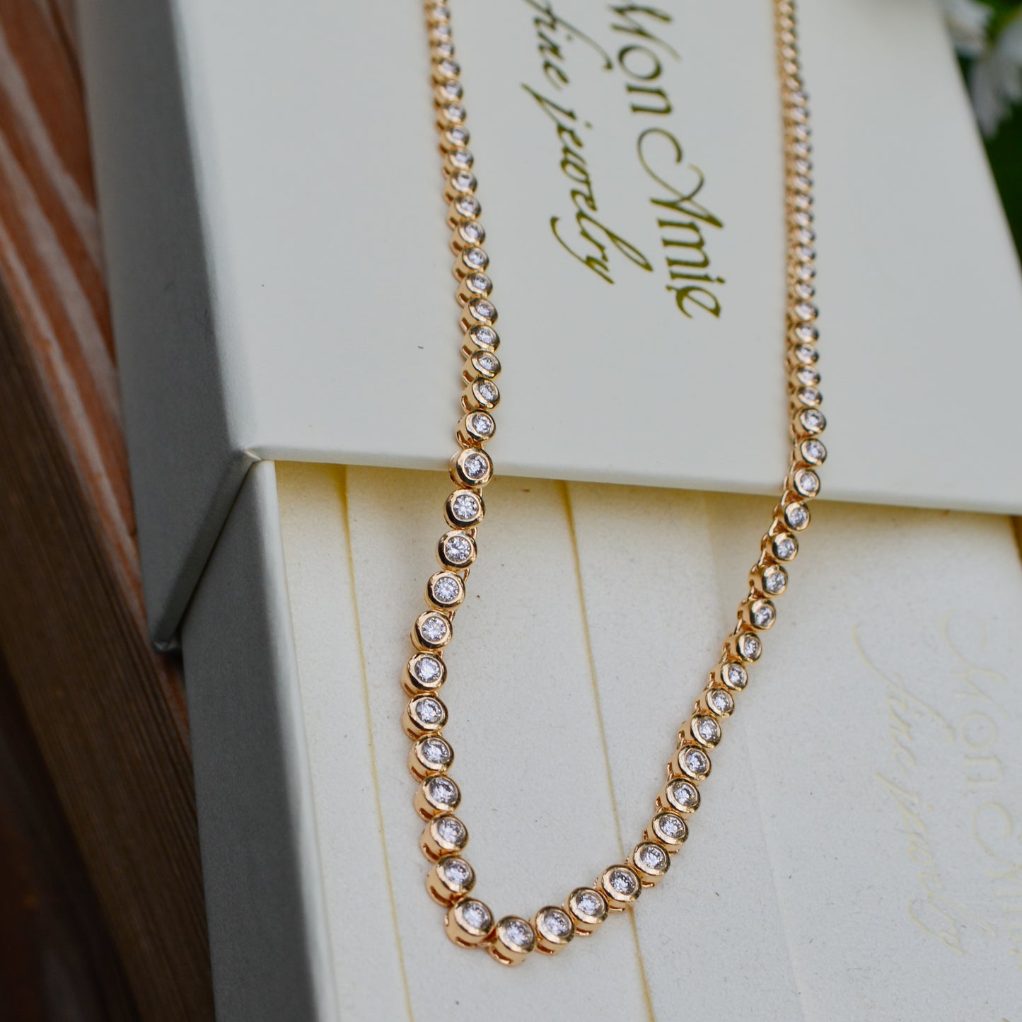 14kY 2cttw Diamond Bezel Necklace SC55021358V4Z18