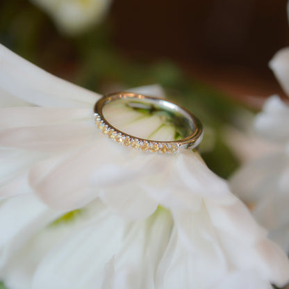 SS Stackable Citrine Ring 689237