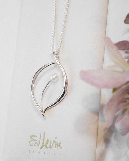 SS Jonquil w/FWP Necklace PE73412FWP-18