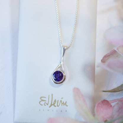 SS Desire Pendant w/ Amethyst PE74412FA-18