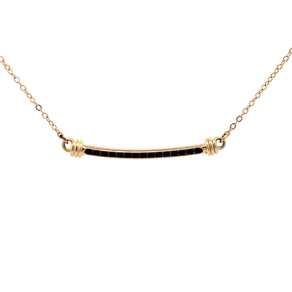 14kY .30cttw Blue Sapphire Signature Necklace NE16622D-18"